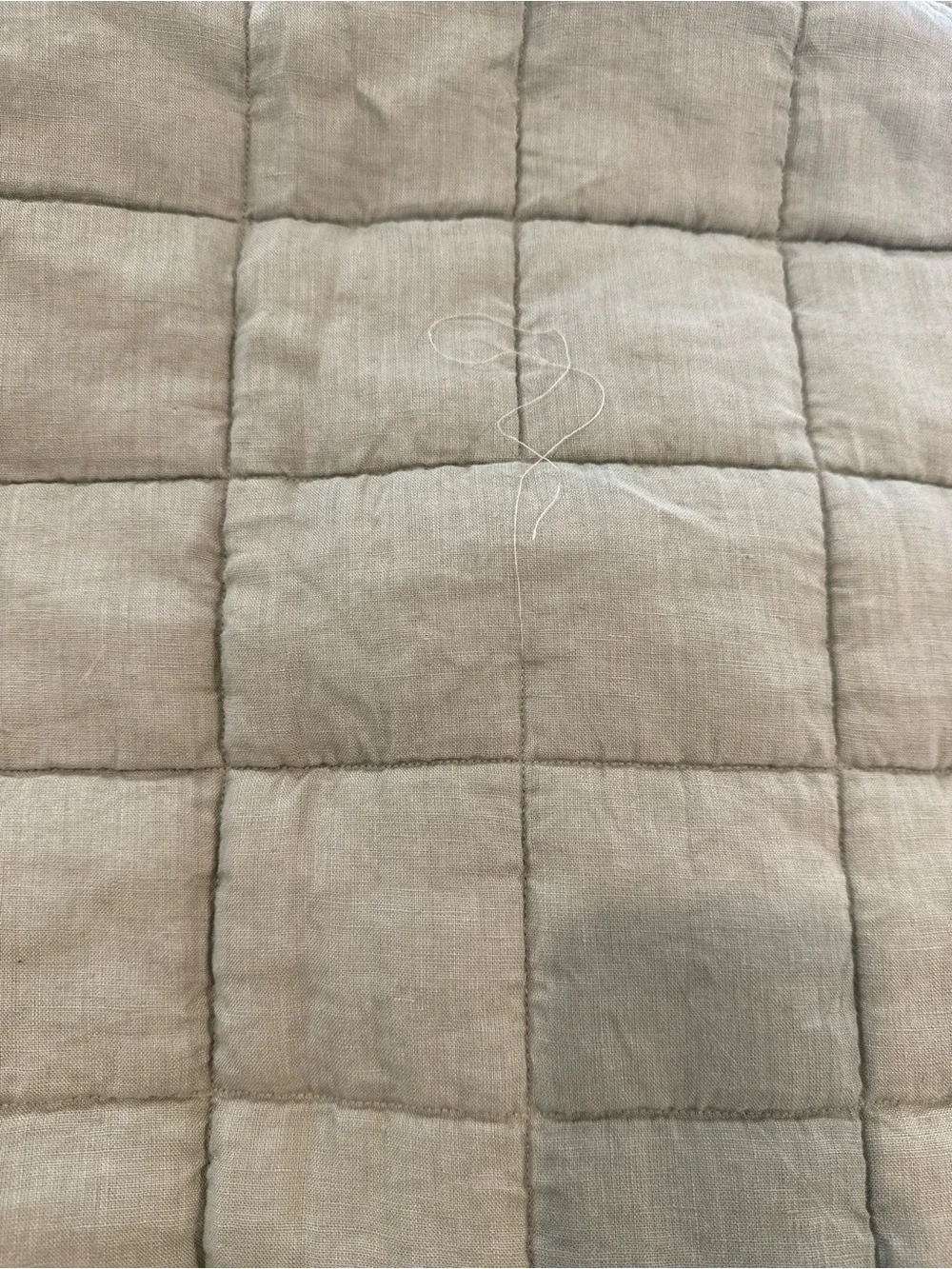 New Quince European Linen Box Quilt King/CalKing MSRP $184 - Willowleaf CALL OUT